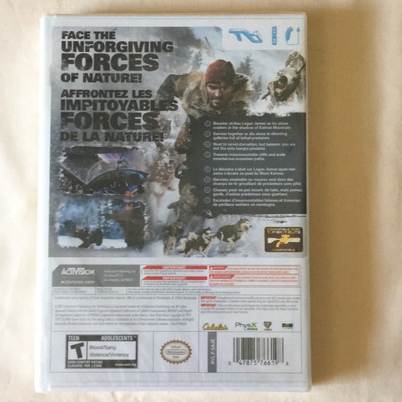 ‼️3/18‼️💥NEW Cabela’s Survival Shadows Of Katmai Wii Game - Picture 2 of 2